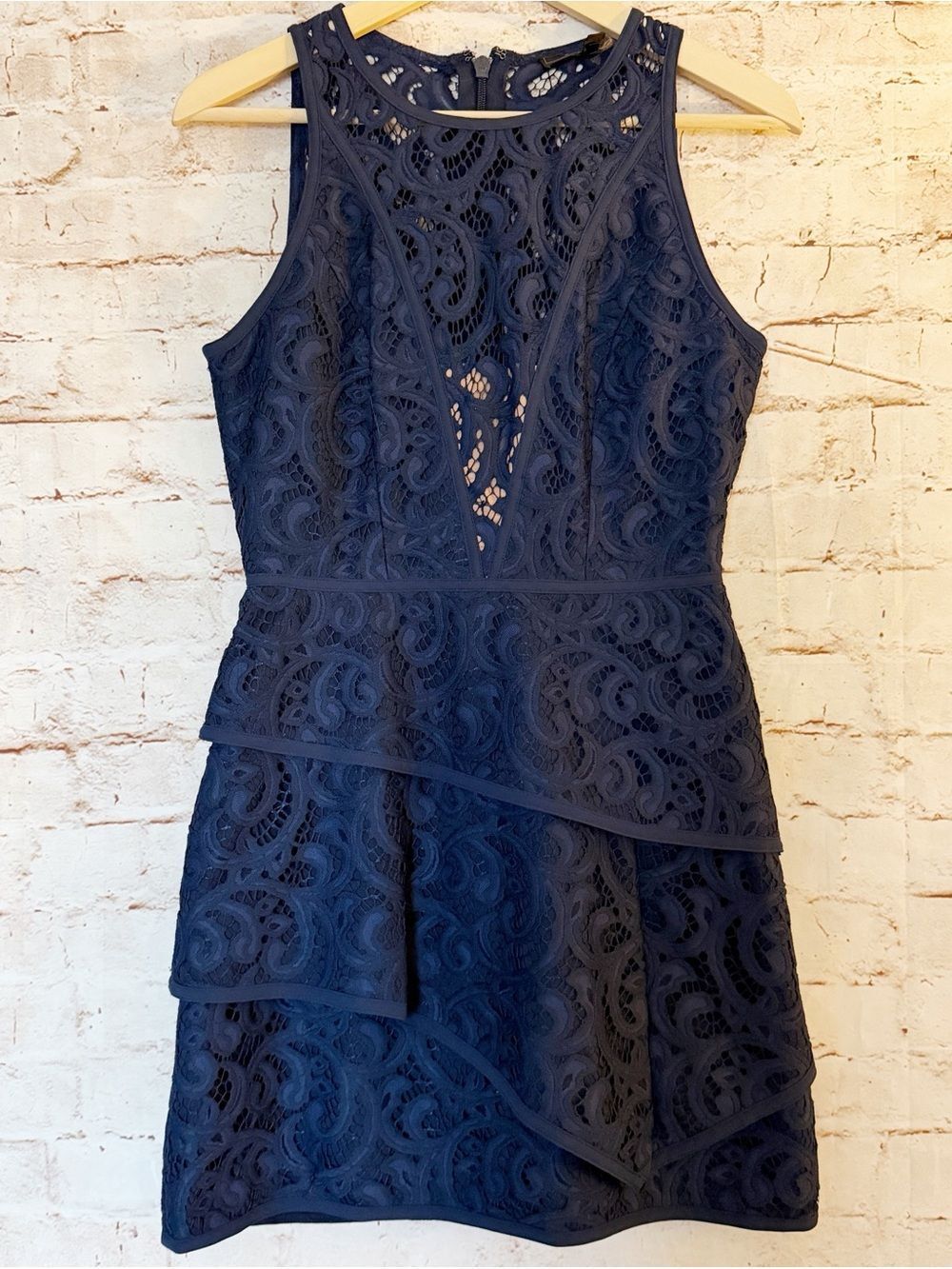 Bcbg Maxazria lace layered sleeveless dress